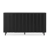 Table d'appoint Rib 45x159 cm, Noir doux