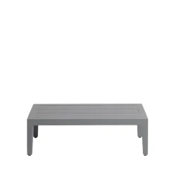 Table d'appoint Santander 75x43x24 cm, Aluminium gris