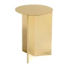 Table d'appoint Slit high Ø35 cm, Brass