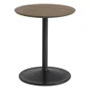 Table d'appoint Soft 48 cm, Solid smoked oak-black