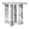 Table d'appoint Taula Ø54,4x45 cm, White-charcoal