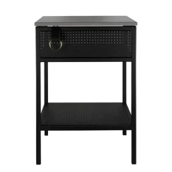 Table d’appoint Tracy, orientée vers la gauche, noir