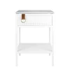 Table d’appoint Tracy, orientée vers la gauche, blanc