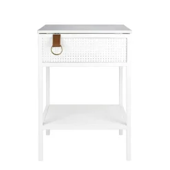 Table d’appoint Tracy, orientée vers la gauche, blanc