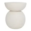 Table d'appoint Umi Ø37x44 cm, Off white