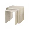 Table d’appoint Varu 2 pièces, Travertine