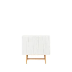 Table d'appoint Vass 60 90, white, chêne blanc p2 support