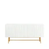 Table d'appoint Vass 60 180, white, chêne blanc p2 support