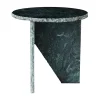 Table d'appoint Verde Ø40 cm, Marbre vert