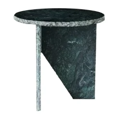 Table d'appoint Verde Ø40 cm, Marbre vert