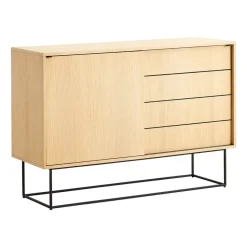 Table d'appoint Virka, hauteur 120 cm, Chêne