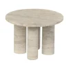 Table d'appoint Volos S Ø52 cm, Travertine