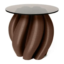 Table d'appoint Water lily Ø50 cm, Chocolate