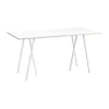 Table de bar Loop Stand incl. support 92,5x200 cm, White-white laminate-plywood