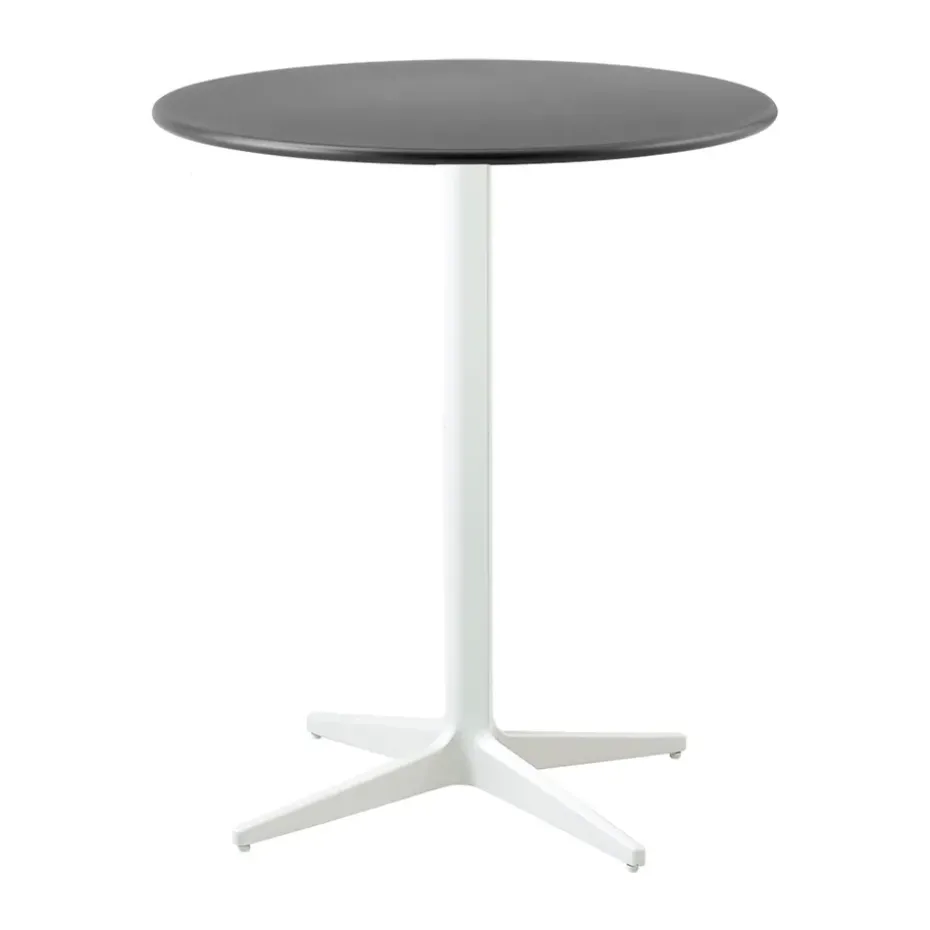 Table de café Drop Ø60 cm, Lava grey-white