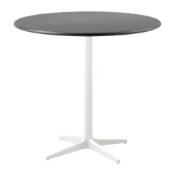Table de café Drop Ø80 cm, Lava grey-white