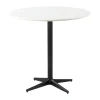 Table de café Drop Ø80 cm, White-lava grey