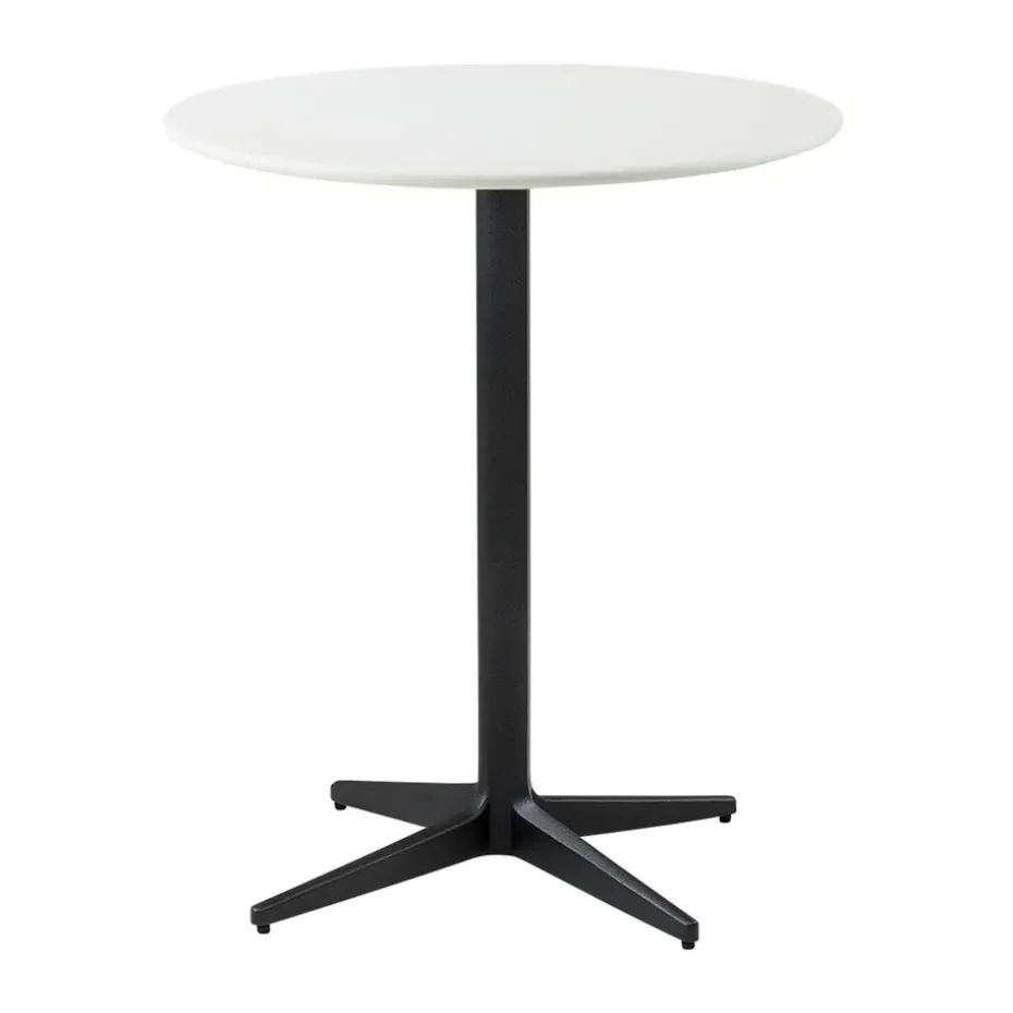 Table de café Drop Ø60 cm, White-lava grey