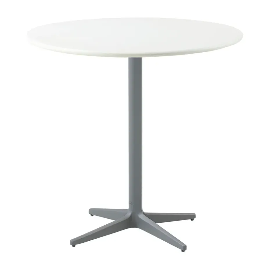 Table de café Drop Ø60 cm, White-light grey