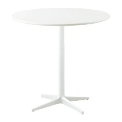 Table de café Drop Ø80 cm, White-white