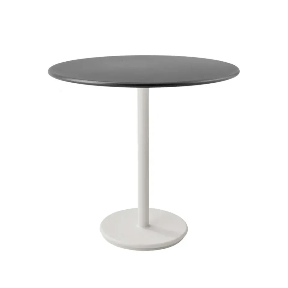 Table de café Go Ø80 cm, Lava grey-white