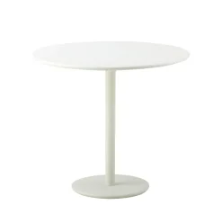 Table de café Go Ø80 cm, White-white