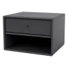 Table de chevet Dash, Anthracite 04, suspension incluse cm