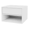 Table de chevet Dash, New white 101, suspension incluse cm