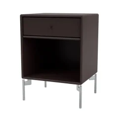 Table de chevet Dream, balsamic 160, pieds chromés