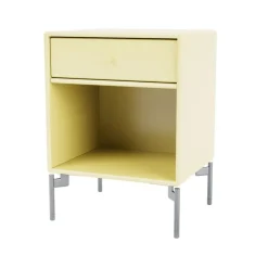 Table de chevet Dream, camomile 159, pieds chromés
