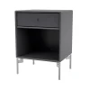 Table de chevet Dream, coal 36, pieds chromés