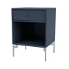 Table de chevet Dream, juniper 138, pieds chromés