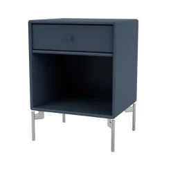 Table de chevet Dream, juniper 138, pieds chromés