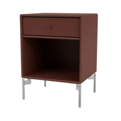 Table de chevet Dream, masala 155, pieds chromés