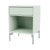 Table de chevet Dream, mist 161, pieds chromés