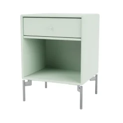 Table de chevet Dream, mist 161, pieds chromés