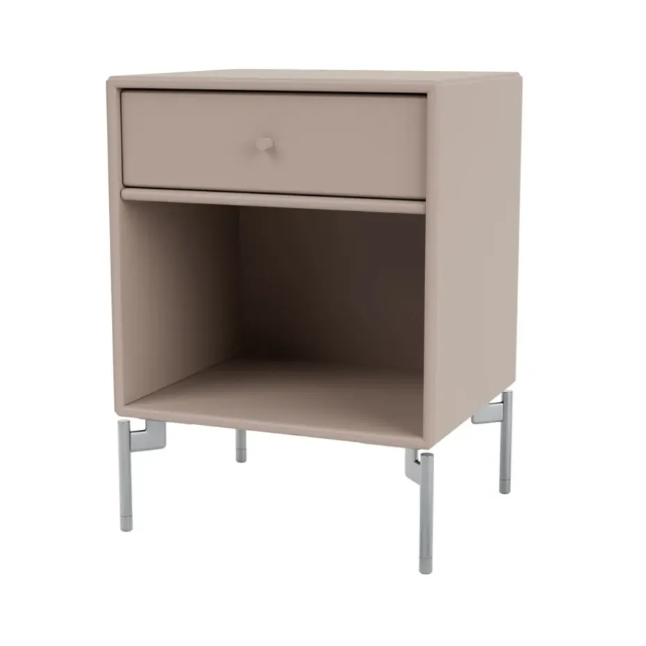 Table de chevet Dream, mushroom 137, pieds chromés