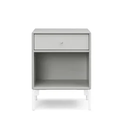 Table de chevet Dream, nordic 09 avec tiroir pieds blancs