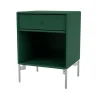Table de chevet Dream, pine 136, pieds chromés