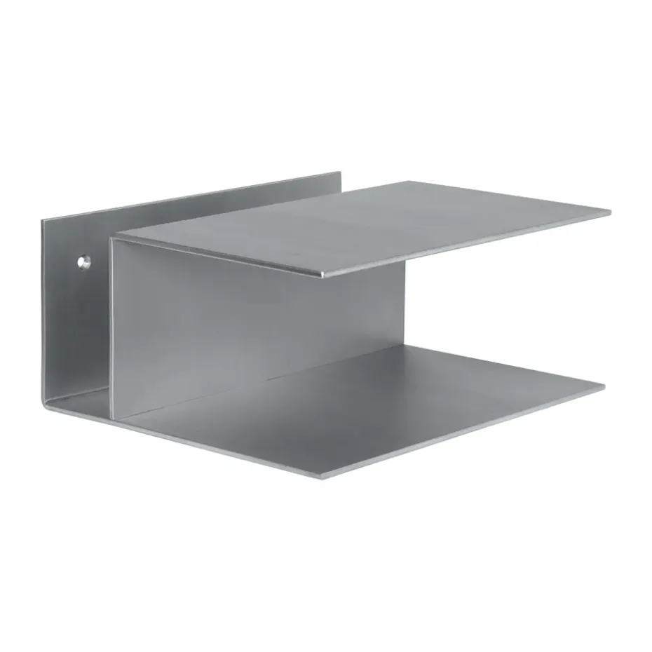 Table de chevet Lager 15,5x35x30 cm, Aluminium
