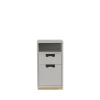 Table de chevet Snö G3, light grey, base en bouleau