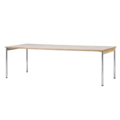 Table de conférence Co Table 240x100cm, Chrome, laminate creme
