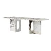 Table de salon Androgyne, Calacatta viola