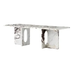 Table de salon Androgyne, Calacatta viola