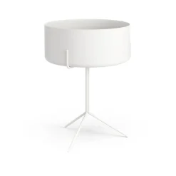 Table Drum, blanc, pot