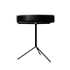 Table Drum, Vernis noir-h.46cm-structure noire