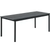 Table en acier Linear steel table 200 cm, Black