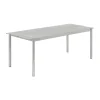 Table en acier Linear steel table 200 cm, Warm galvanized steel