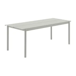 Table en acier Linear steel table 200 cm, Grey