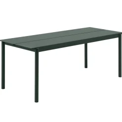 Table en acier Linear steel table 200 cm, Dark green